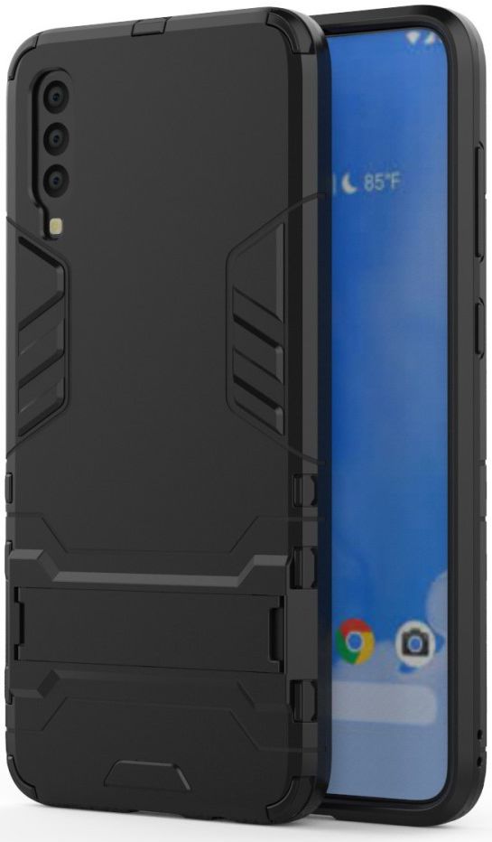 Hybride Samsung Galaxy A70 Hoesje Zwart afbeelding 1