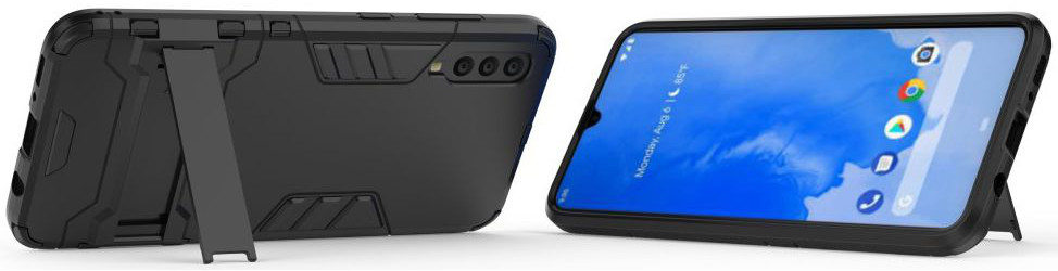 Hybride Samsung Galaxy A70 Hoesje Zwart afbeelding 6