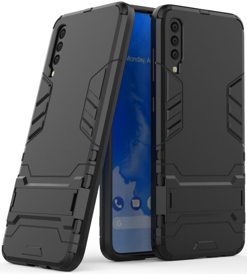 Hybride Samsung Galaxy A70 Hoesje Zwart afbeelding 7