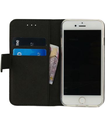Mobilize Classic Wallet Book iPhone SE 2020 / 8 / 7 Hoesje Zwart Hoesjes