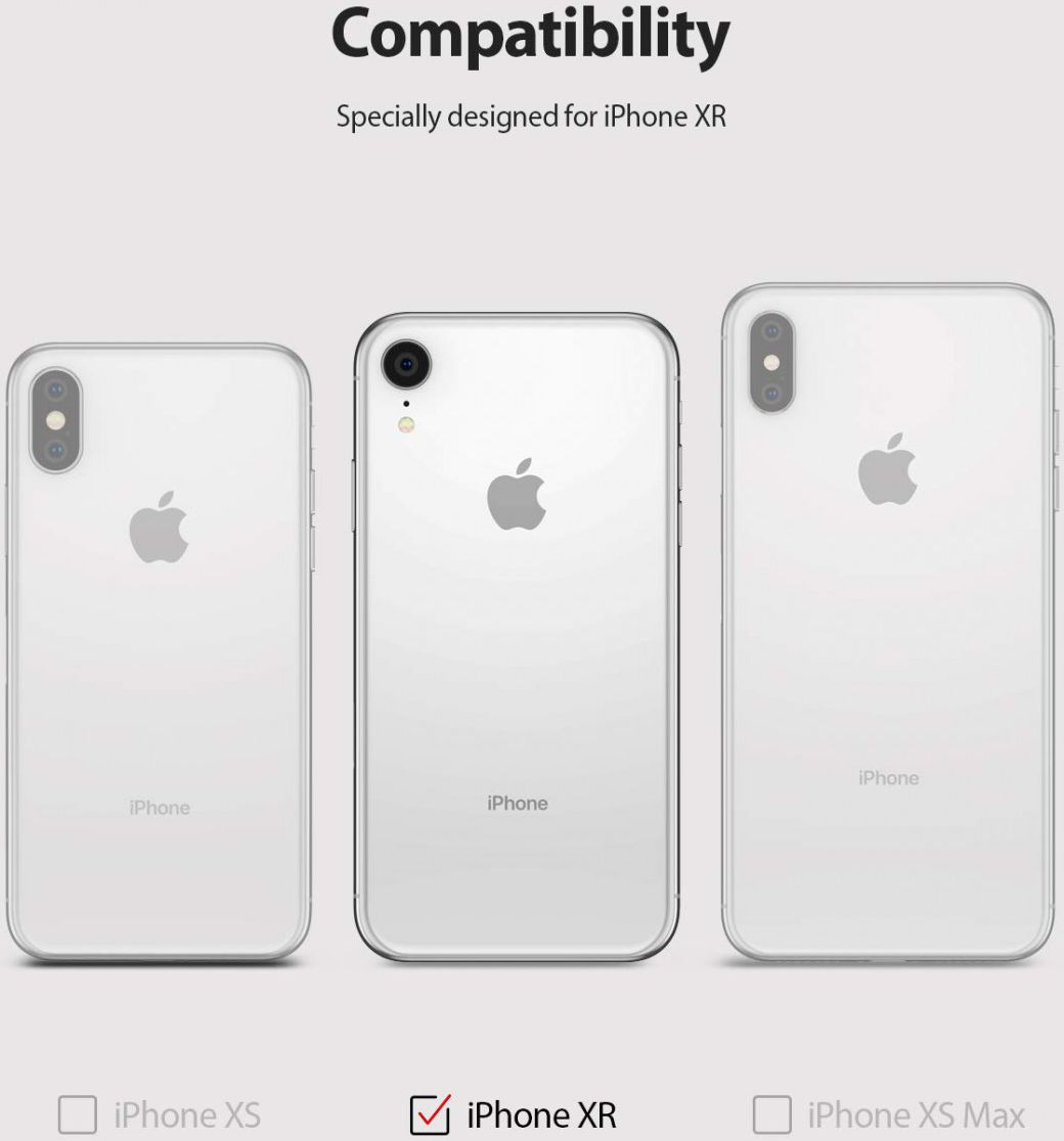 Ringke Fusion X Apple iPhone XR Hoesje Camo Zwart afbeelding 9