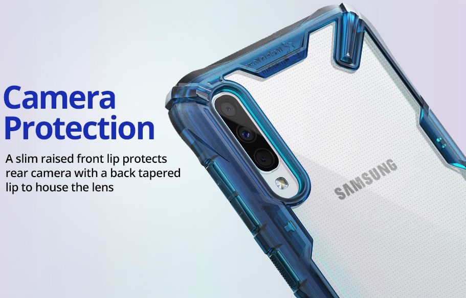 Ringke Fusion X Samsung Galaxy A50 Hoesje Zwart afbeelding 11
