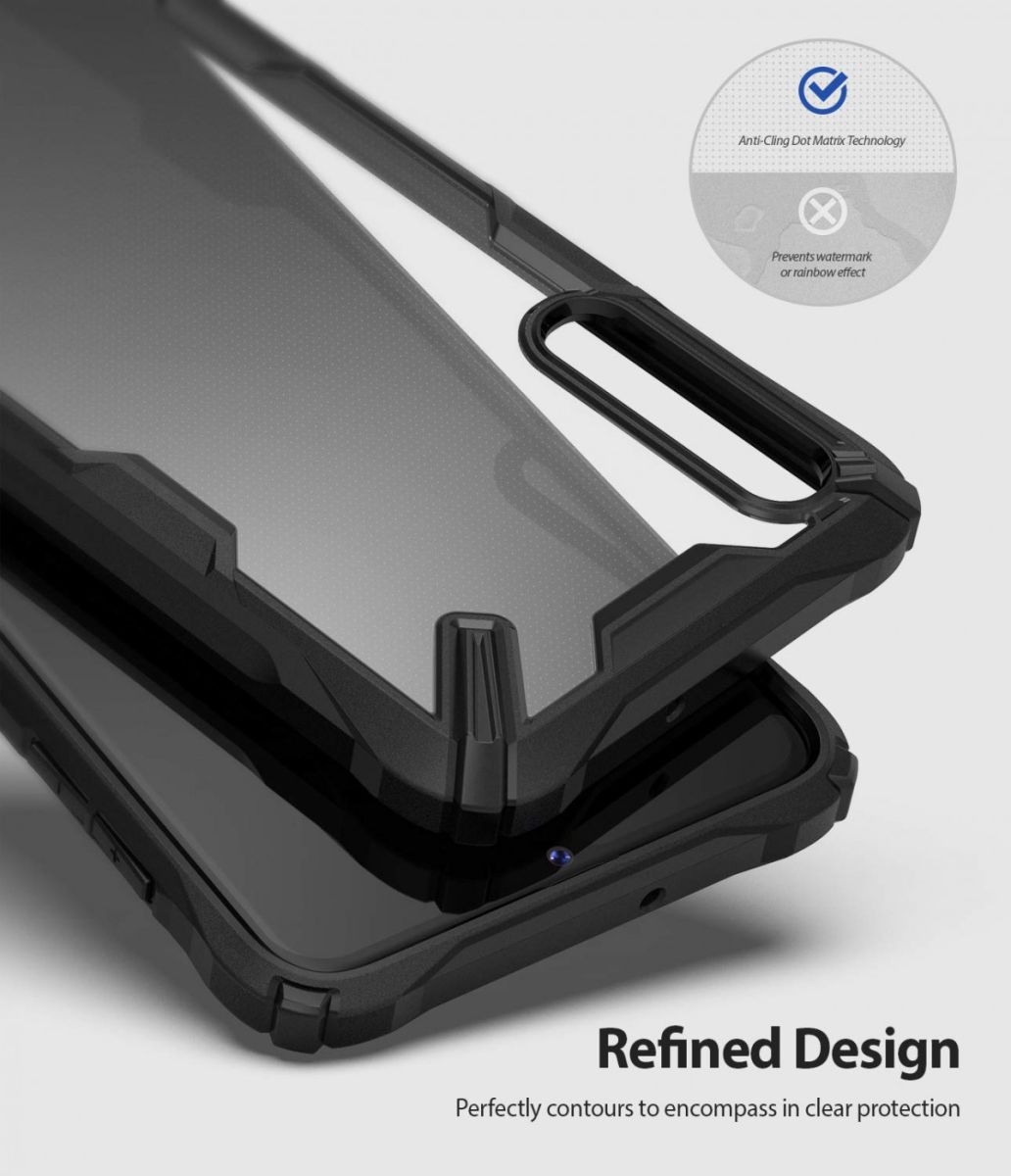 Ringke Fusion X Samsung Galaxy A50 Hoesje Zwart afbeelding 4