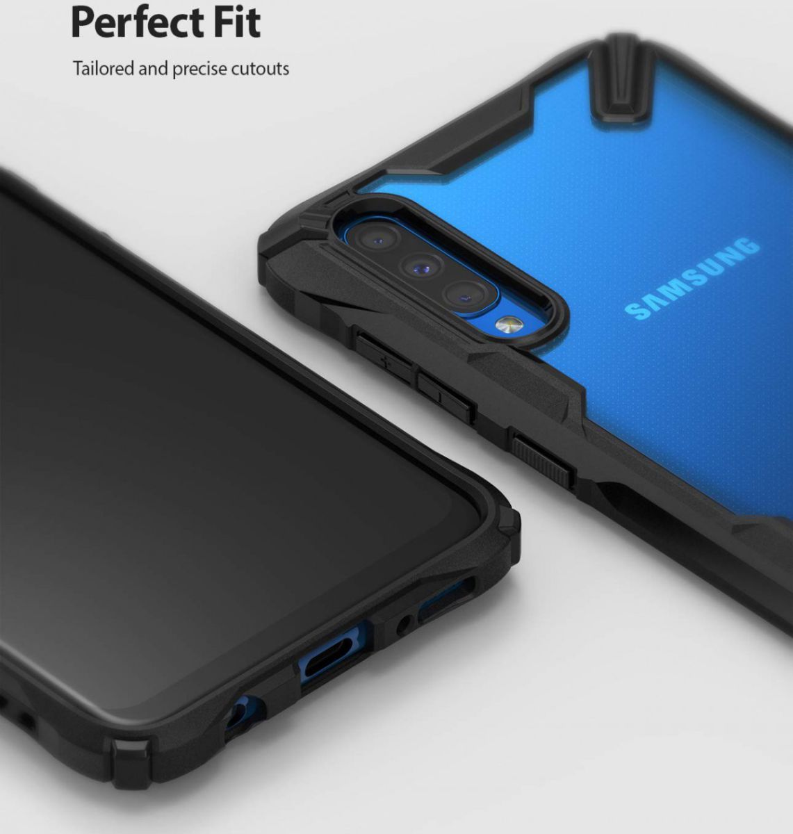 Ringke Fusion X Samsung Galaxy A50 Hoesje Zwart afbeelding 6