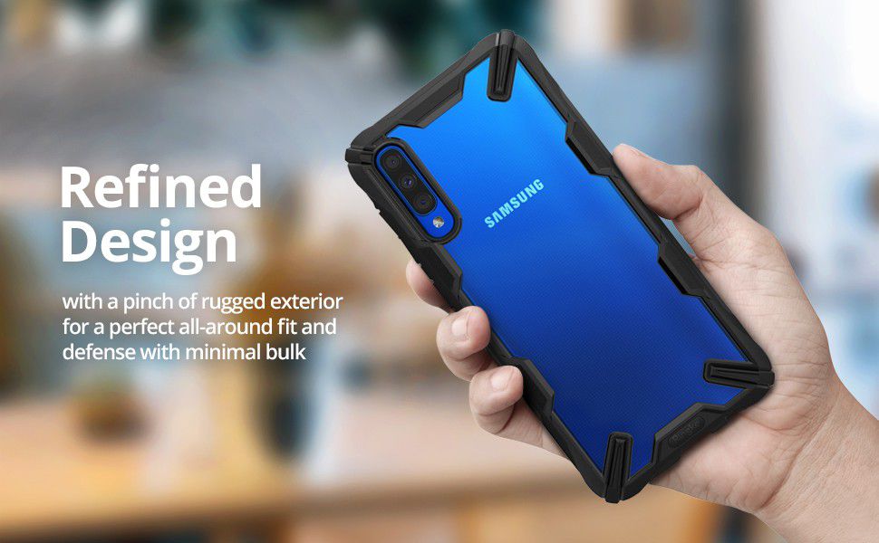 Ringke Fusion X Samsung Galaxy A50 Hoesje Zwart afbeelding 9