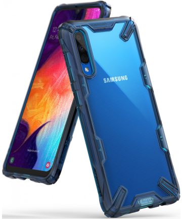 Ringke Fusion X Samsung Galaxy A50 Hoesje Blauw Hoesjes