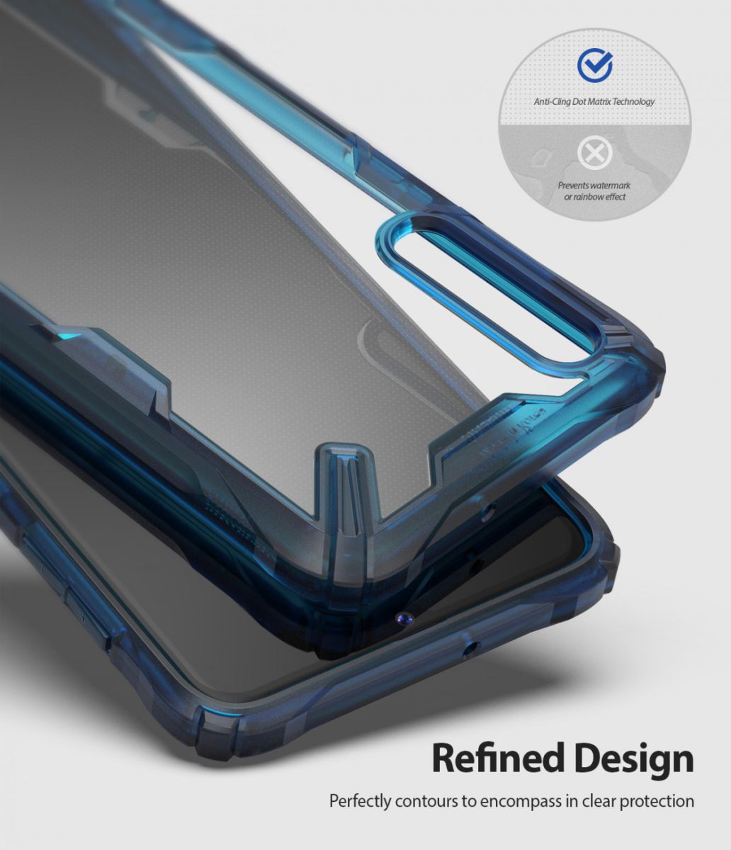 Ringke Fusion X Samsung Galaxy A50 Hoesje Blauw afbeelding 3