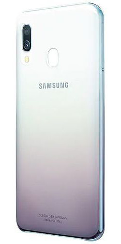 Origineel Samsung Galaxy A40 Hoesje Gradation Cover Zwart afbeelding 2