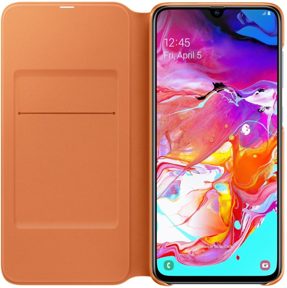 Origineel Samsung Galaxy A70 Hoesje Wallet Cover Wit afbeelding 2