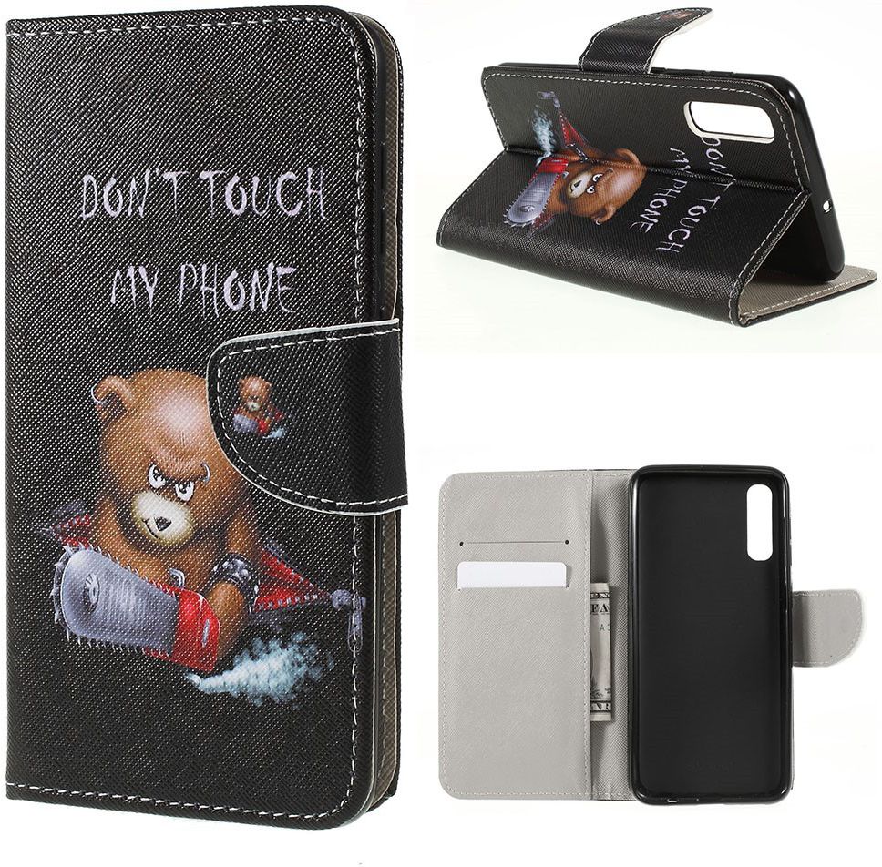 Samsung Galaxy A50 Book Case Hoesje Wallet Print Beer afbeelding 7