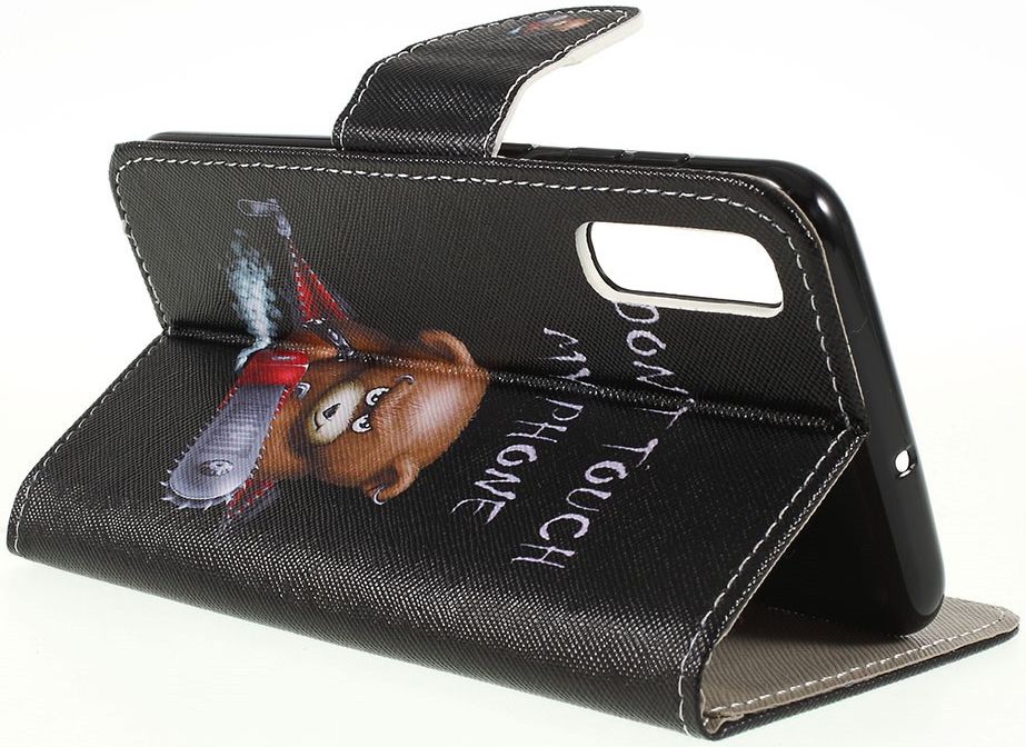 Samsung Galaxy A50 Book Case Hoesje Wallet Print Beer afbeelding 4