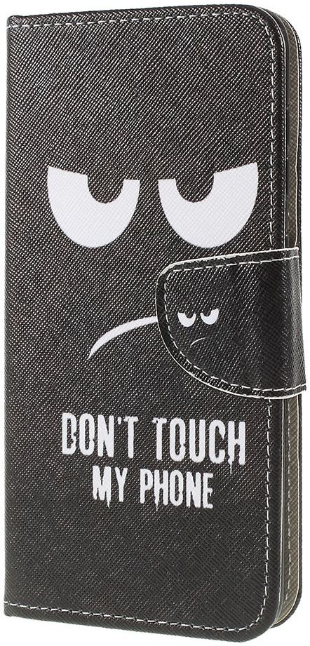 Samsung Galaxy A50 Book Case Hoesje Wallet Print Don't Touch My Phone afbeelding 3