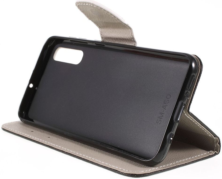 Samsung Galaxy A50 Book Case Hoesje Wallet Print Don't Touch My Phone afbeelding 4