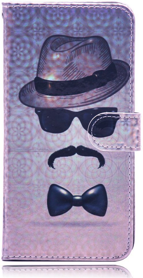 Samsung Galaxy A50 Book Case Hoesje Wallet met Print Gentleman afbeelding 1