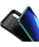 Samsung Galaxy A70 Siliconen Carbon Hoesje Blauw