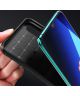 Samsung Galaxy A70 Siliconen Carbon Hoesje Blauw