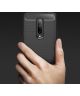 OnePlus 7 Pro Geborsteld TPU Hoesje Zwart