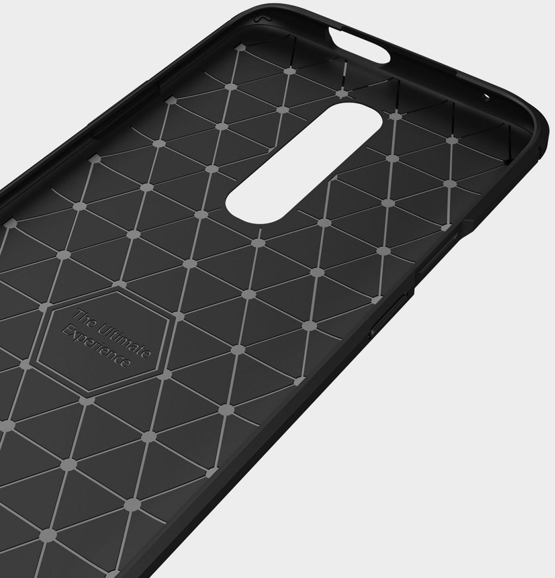 OnePlus 7 Pro Geborsteld TPU Hoesje Zwart afbeelding 7