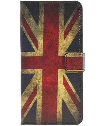 Samsung Galaxy A50 Book Case Hoesje Wallet Kunstleer Print Britse Vlag Hoesjes