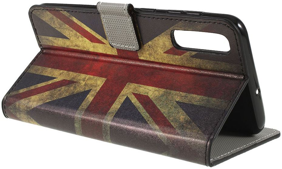 Samsung Galaxy A50 Book Case Hoesje Wallet Kunstleer Print Britse Vlag afbeelding 2