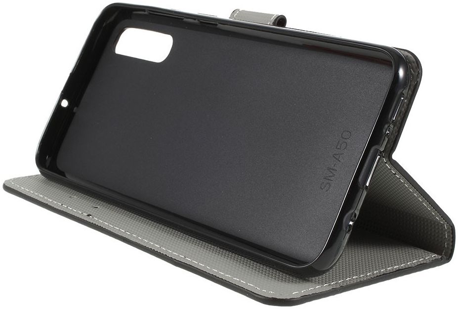 Samsung Galaxy A50 Book Case Hoesje Wallet Kunstleer Print Britse Vlag afbeelding 3