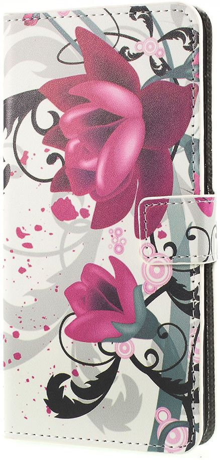Samsung Galaxy A50 Book Case Hoesje Wallet met Print Kapok Bloem afbeelding 4