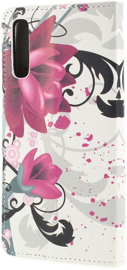 Samsung Galaxy A50 Book Case Hoesje Wallet met Print Kapok Bloem afbeelding 5