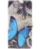 Samsung Galaxy A50 Book Case Hoesje Wallet met Print Vlinder