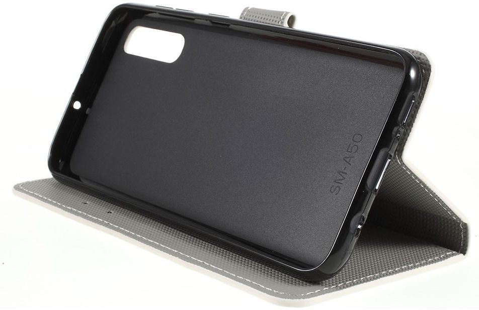 Samsung Galaxy A50 Book Case Hoesje Wallet met Print Vlinder afbeelding 3