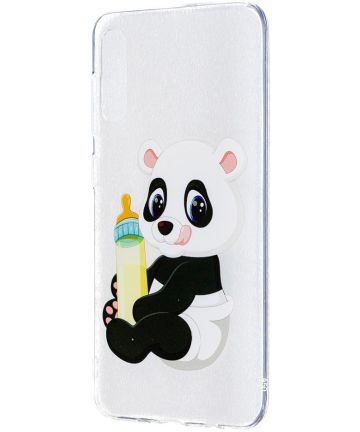 Samsung Galaxy A50 Hoesje TPU met Print Cute Panda Hoesjes