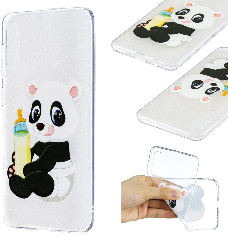 Samsung Galaxy A50 Hoesje TPU met Print Cute Panda afbeelding 5