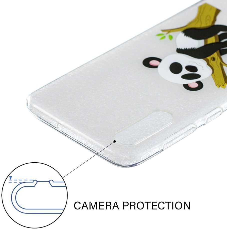 Samsung Galaxy A50 Hoesje TPU met Print Panda afbeelding 4