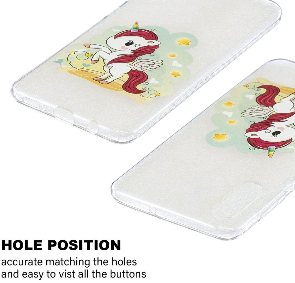 Samsung Galaxy A50 Hoesje TPU met Print Unicorn afbeelding 3