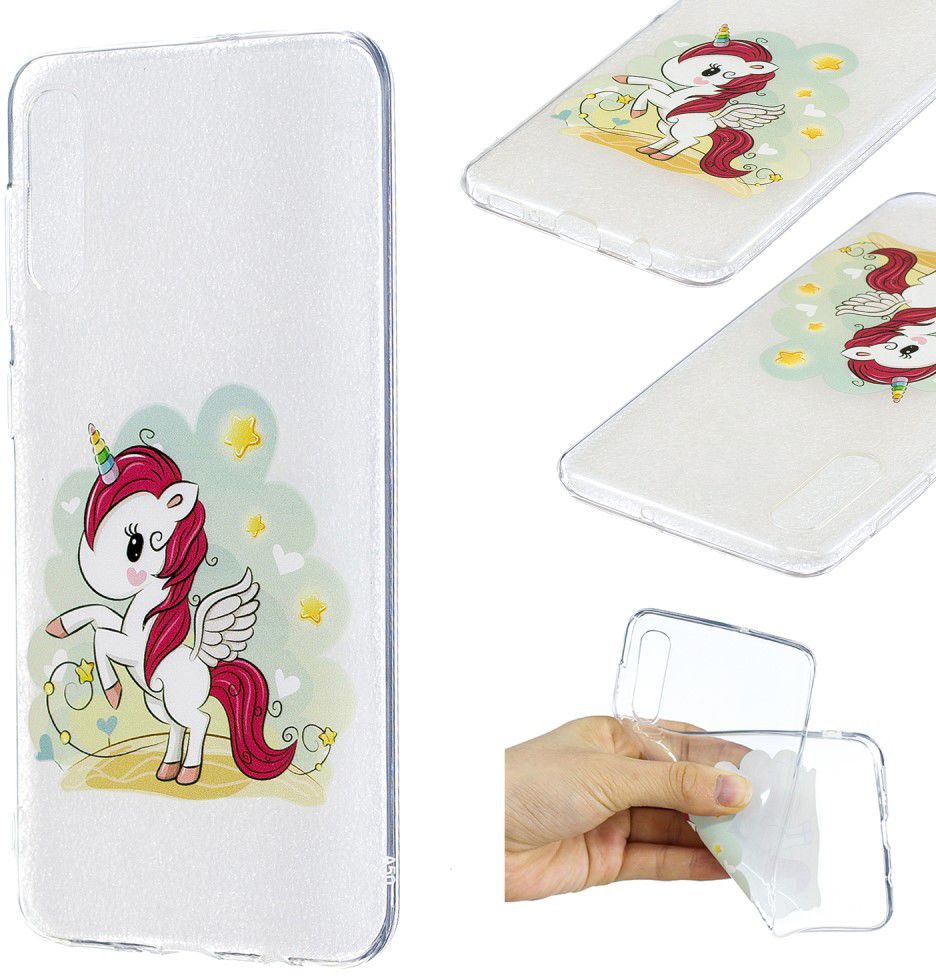 Samsung Galaxy A50 Hoesje TPU met Print Unicorn afbeelding 5