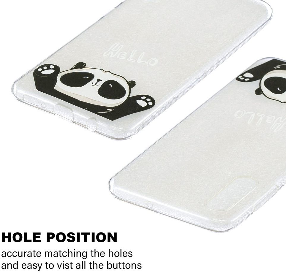 Samsung Galaxy A50 Hoesje TPU met Cute Panda Print afbeelding 3