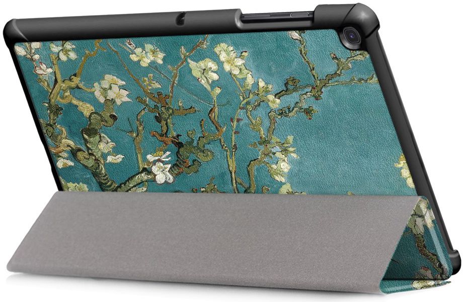 Samsung Galaxy Tab S5e Hoes Tri-Fold met Wintersweet Print afbeelding 2