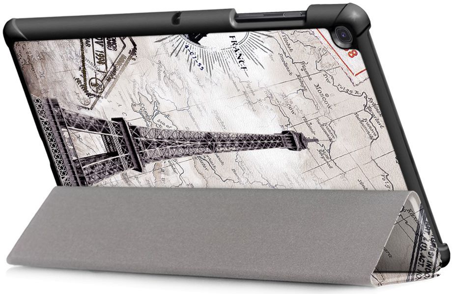 Samsung Galaxy Tab S5e Tri-Fold Hoes met Eiffeltoren Print afbeelding 2