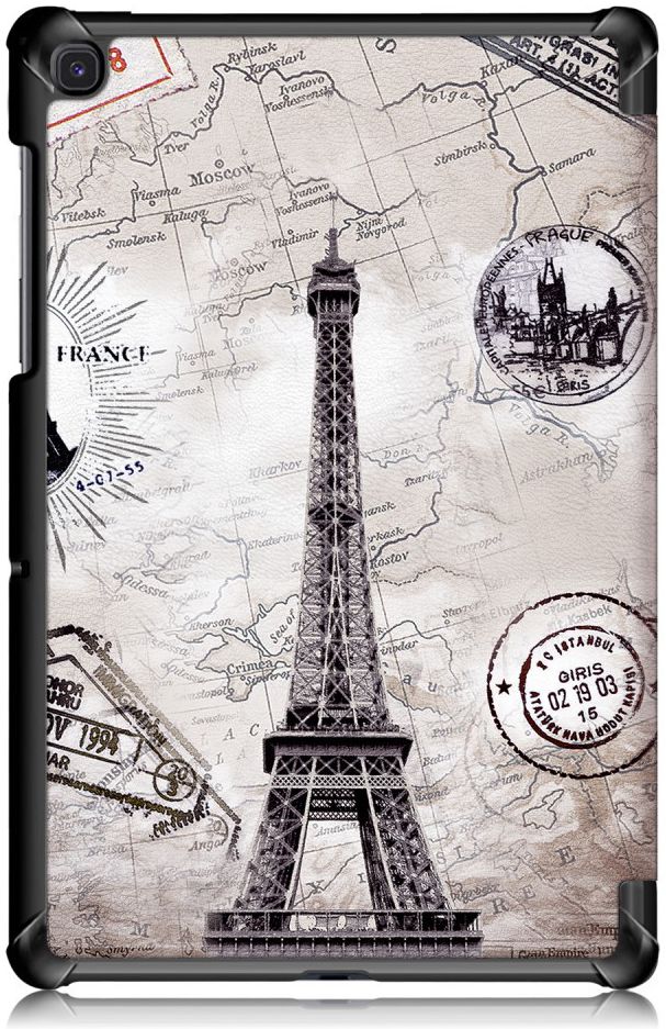 Samsung Galaxy Tab S5e Tri-Fold Hoes met Eiffeltoren Print afbeelding 7