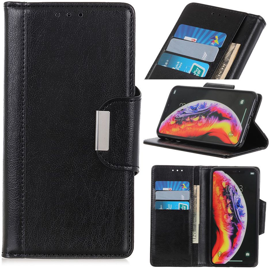 Samsung Galaxy A40 Portemonnee Stand Hoesje Zwart afbeelding 11