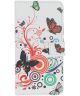 Samsung Galaxy A40 Portemonnee Hoesje met Print Butterfly Circles
