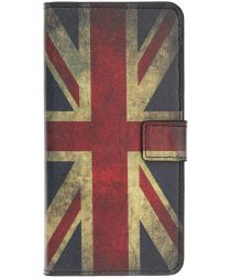 Samsung Galaxy A40 Portemonnee Hoesje met Print Britse Vlag