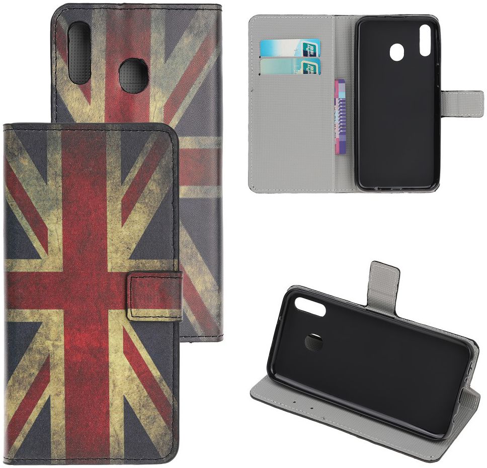 Samsung Galaxy A40 Portemonnee Hoesje met Print Britse Vlag afbeelding 6