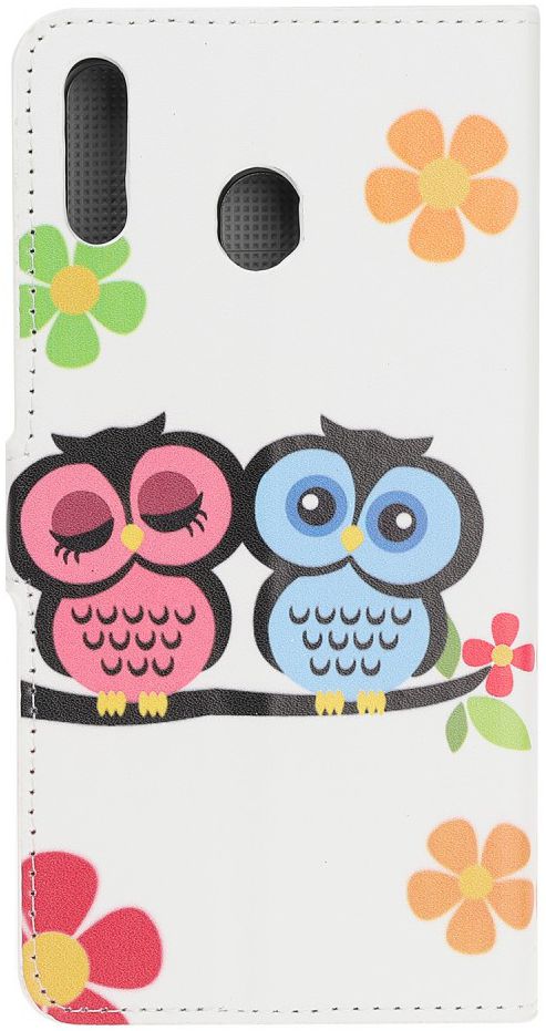 Samsung Galaxy A40 Portemonnee Hoesje met Print Cute Owls afbeelding 5