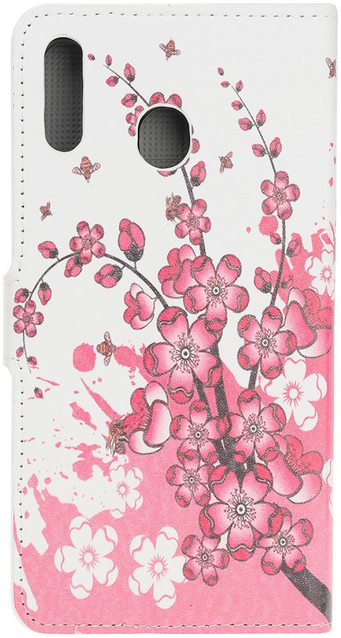 Samsung Galaxy A40 Portemonnee Hoesje met Print Bloesem afbeelding 5