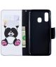 Samsung Galaxy A40 Portemonnee Print Hoesje Panda