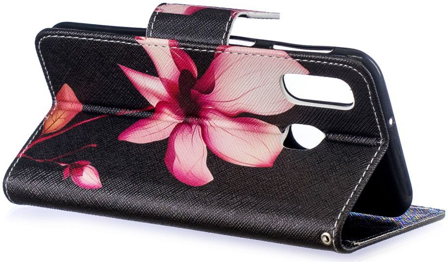 Samsung Galaxy A40 Portemonnee Print Hoesje Bloem afbeelding 5