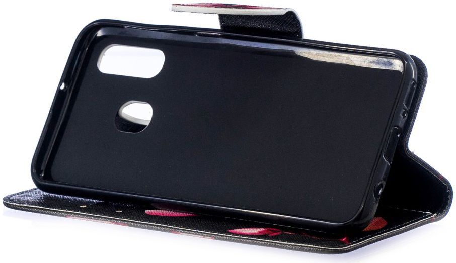 Samsung Galaxy A40 Portemonnee Print Hoesje Bloem afbeelding 6