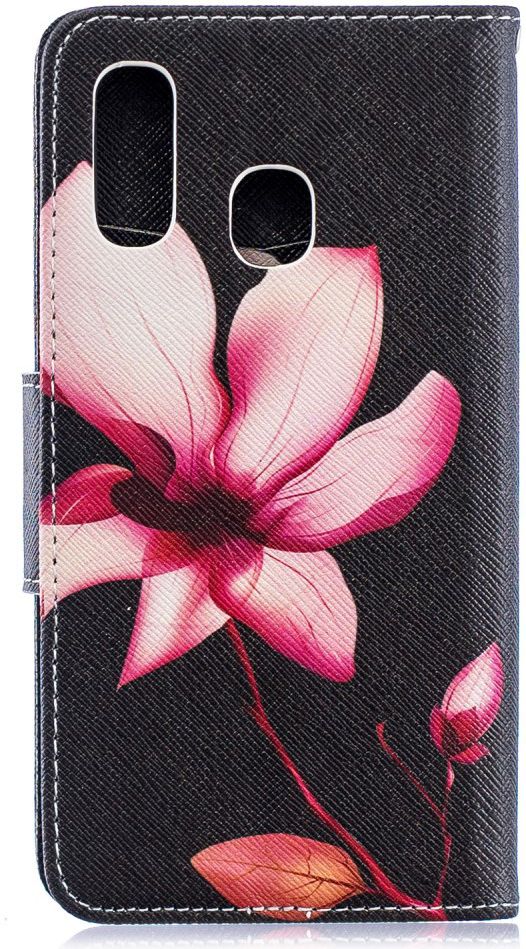 Samsung Galaxy A40 Portemonnee Print Hoesje Bloem afbeelding 9