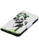Samsung Galaxy A40 Portemonnee Print Hoesje Lovely Panda
