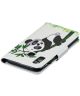 Samsung Galaxy A40 Portemonnee Print Hoesje Lovely Panda